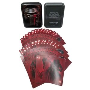 KYLO‎ REN Star Wars "The Force Awakens" Playing Cards in Tin Cartamundi Brand